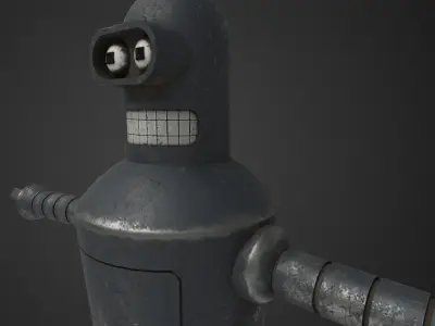 Bender Low-poly 3D model