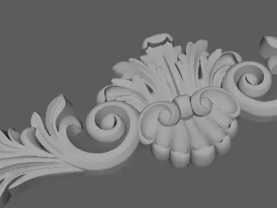 Decor for furniture 3D model 37