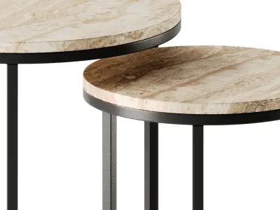 Richmond Interiors Avalon Side Table set 3D model