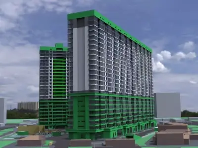 Residental Complex 3D model