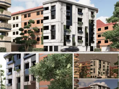 Office Building Exterior 3D Model 3D model