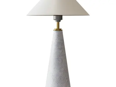 TITANO IVORY PARCHMENT TABLE LAMP 3D model