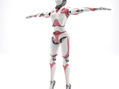 Female Android 3D model