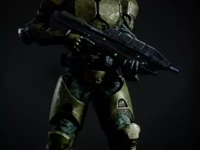 Halo Wars Styled Marine 3D model