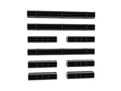 I Ching Hexagrams 53 jian v1 001 Low-poly 3D model