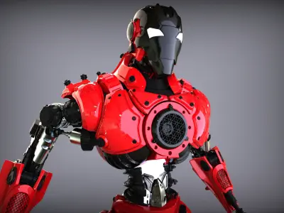 Sci-Fi Robot Updated 3D model