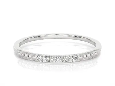 Light Minimalist Diamond Ring 3D print model