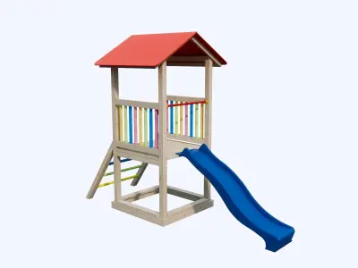 Playground Slide Zjezdzalnia Plac Zabaw 3D model