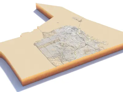 San Francisco City California USA 3D model