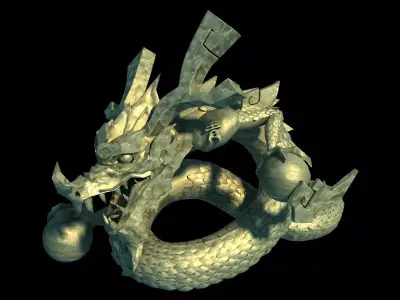 Gang Interior - Feng Shui Array - Dragon Stone 3D model