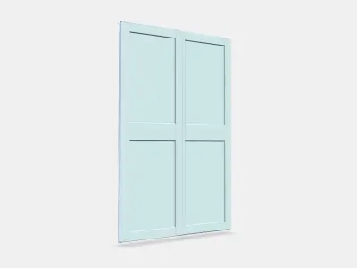 GRIMO Pair of sliding doors Low-poly 3D model