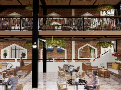 Padang Lepas Cafe 3D model