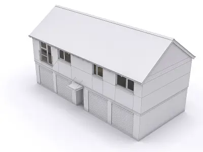 Townhouse 04 Low-poly 3D model purchase