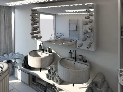 Bathroom 2 design 3D model