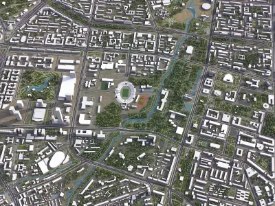 Tashkent Low-poly 3D model