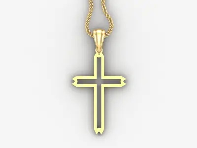 Cross Light Gold 4CP037 3DM STL 3D print model