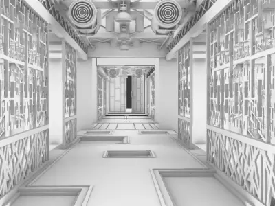 greenhouse building 3D model