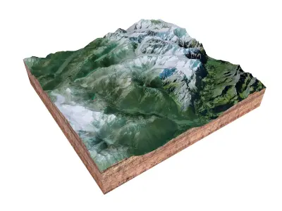 Guttannen Switzerland 3D model