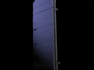 Furniture 011 - historical wooden door 3D print model