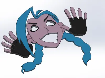 Jinx Door Stopper - League of Legends 3D print model