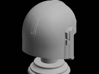 Mandalorian Helmet SciFi 3D Print Model 3D print model