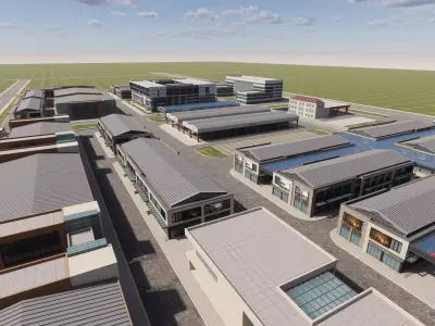 Industrial Scene -A28 3D model