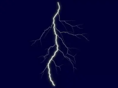 Realistic 3D Lightning CG-05 Low-poly 3D model