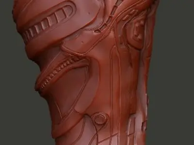 Fugitive Predator Gauntlet computer and blades 3D model