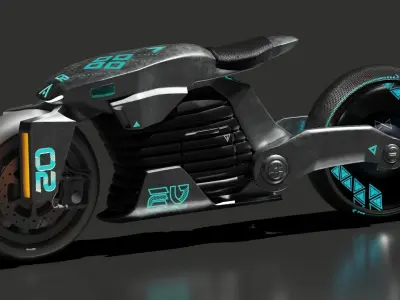 Sci-Fi concept Bike 2 3D model