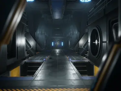 Scifi Asset Pack number 11 Low-poly 3D model