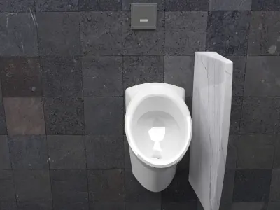 Urinal 8 hygienic 3D model