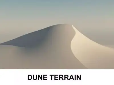 3d Terrain Dune 3D model