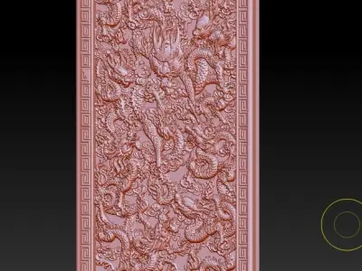 Embossed Dragon 3D print model