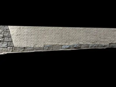 exterior wall highpoly 3D model