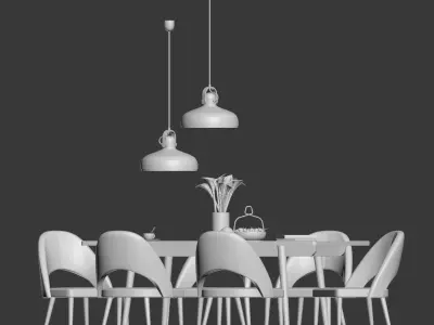 Dinning Set 03 3D model