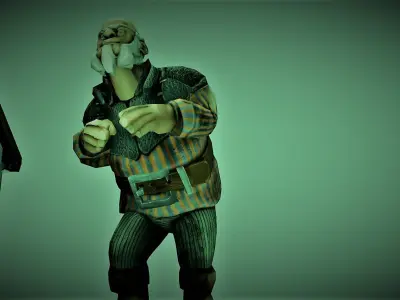 HORROR HOUSE  Low-poly 3D model