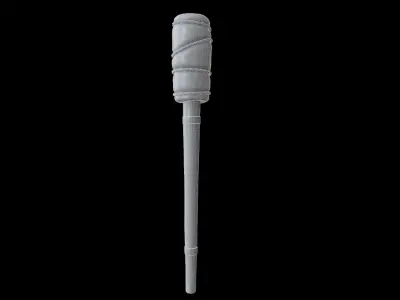 Wooden Torch 3D model