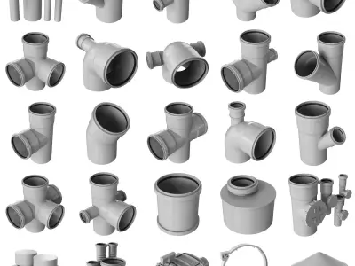 Sewer fittings Big n2 3D model