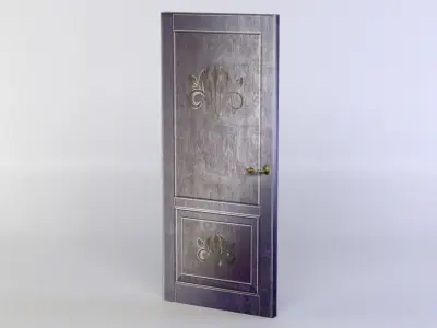 Door pole Low-poly 3D model