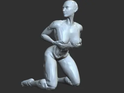 Erotic Sci-Fi Queen 3D Print Ready STL 3D print model