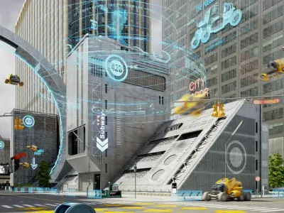  Sci Fi Metropolis City 