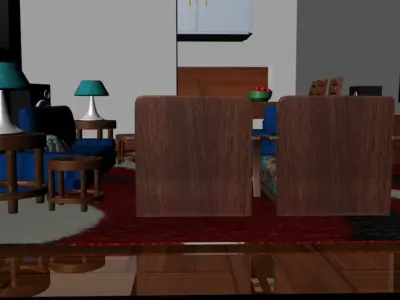 AUTODESK MAYA HOUSE INTERIOR DESIGN 3D model