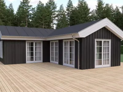 Danish - Scandinavian - Summer house 3D model
