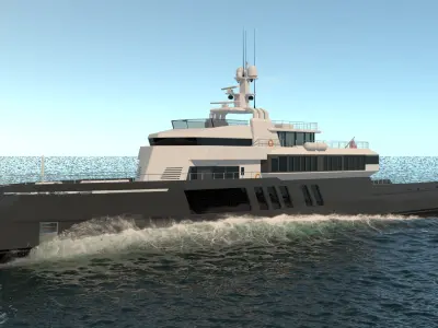 Silba Explorer Yacht Dynamic Simulation 3D model