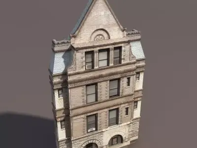 Apartment House 110 Low Poly 3d Model 3D model