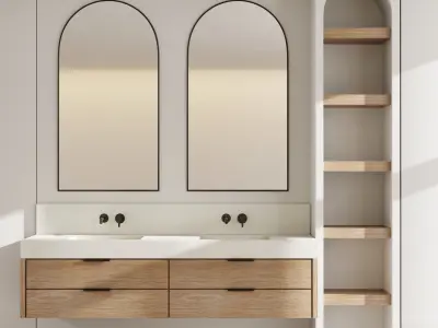 Bathroom furniture by Fauset Bathroom 94 Low-poly 3D model