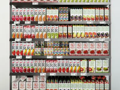 Juice racks 3D model