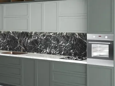 kitchen2 electric oven with glass door 3D model