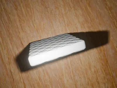 Modern Quilted Mattress Soft Bed Foam Design Low-poly 3D model