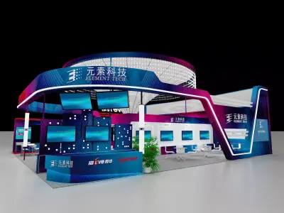 Booth design 3D model